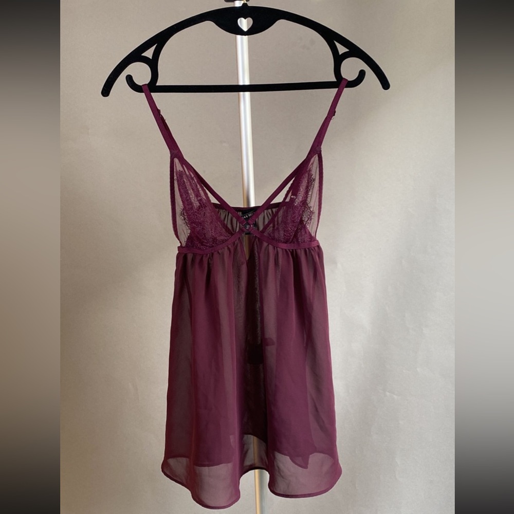 Victoria's Secret Plum Teddy Lingerie Small